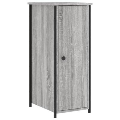 Nachtkastjes 2 st 32x42x80 cm bewerkt hout grijs sonoma eiken