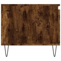 Salontafel 100x50x45 cm bewerkt hout gerookt eikenkleurig - thumbnail