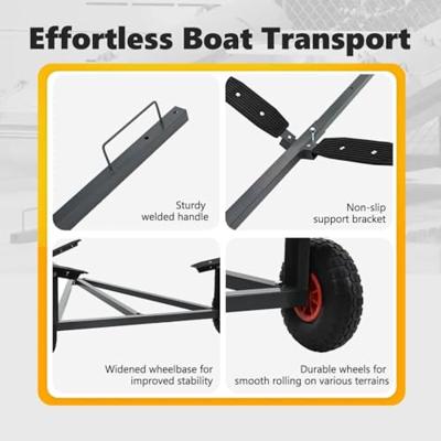 VidaXL Boottrailer zilver 302 x 107 x 42 cm staal