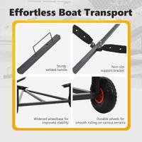 VidaXL Boottrailer zilver 302 x 107 x 42 cm staal - thumbnail