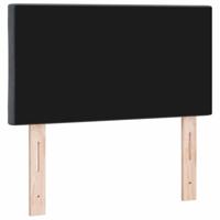 LED Hoofdbord met LED -striplichten Donkergrijs 80 cm Fluweel - thumbnail