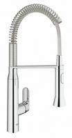 Grohe K7 Keukenkraan Medium Met Professionele Handdouche Auto Met Omschakeling Douchestraal Naar Mousseur Chroom - thumbnail