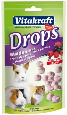 bosvruchtdrops knaagdier en konijn 75 gram Gebr. de Boon Vitakraft - Vitakraft