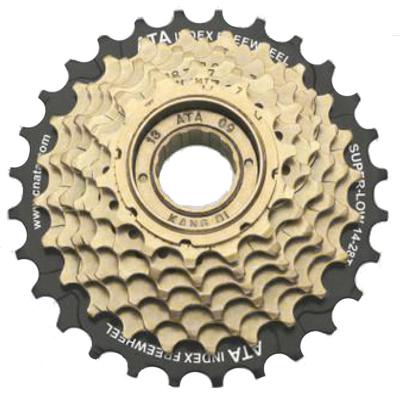 Tecora Primax e freewheel 7 speed 14-28t zwart-bruin in box