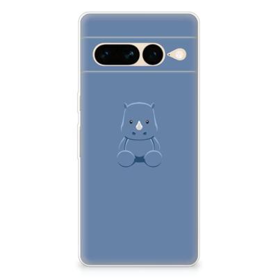 Google Pixel 7 Pro Telefoonhoesje met Naam Baby Rhino Google Pixel 7 Pro Telefoonhoesje met Naam Baby Rhino