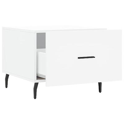 Salontafel 50x50x40 cm bewerkt hout wit