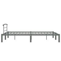 Bedframe metaal grijs 160x200 cm - thumbnail