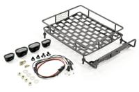 Bagagerek, met 4 lampen, 165x112mm - Zwart - thumbnail