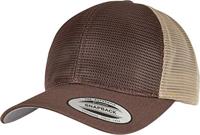 Flexfit FX6360T 360° Omnimesh 2-Tone Cap - Brown/Khaki - One Size - thumbnail
