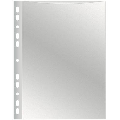 Q-CONNECT geperforeerde showtas 11-gaatsperforatie, gekorreld, 50 micron, pak van 100 stuks