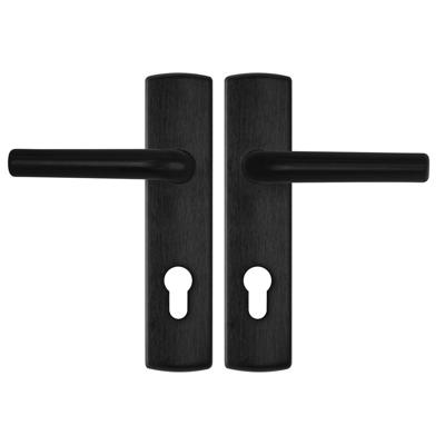 AXA Binnendeurbeslag Curve Klik kruk L PC72 Zwart AXA Binnendeurbeslag Curve Klik kruk L PC72 Zwart