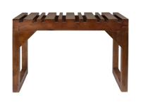 Dutchbone Bankje 'Jakub' Mangohout, kleur Bruin - thumbnail