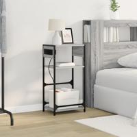 Nachtkastje met lade Grijs sonoma 40 x 27 x 76 cm Bewerkt hout - thumbnail