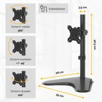 Fellowes Seasa monitorarm, vrijstaand, voor 1 scherm - thumbnail