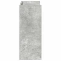 Schoenenrek 60x25x62 cm bewerkt hout betongrijs - thumbnail