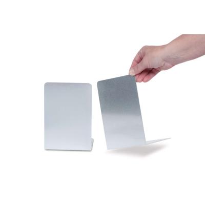 Boekensteun maul 12x12x17.5cm aluminium zilver Boekensteun maul 12x12x17.5cm aluminium zilver