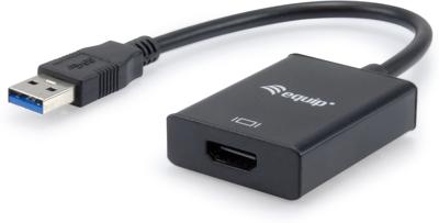 Equip 133385 USB grafische adapter 1920 x 1080 Pixels Zwart