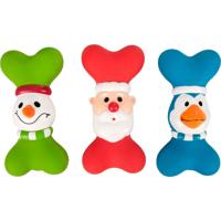 Hondenspeelgoed Kerst Been 19 x 9 x 7 cm Flamingo Willekeurig - thumbnail