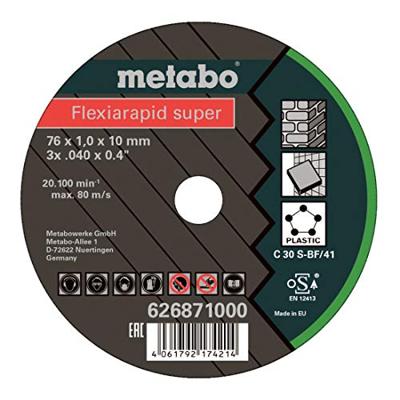 Metabo Flexiarapid Super 626871000 Doorslijpschijf recht 76 mm 1 stuk(s) Tegels, Keramiek, Klinker