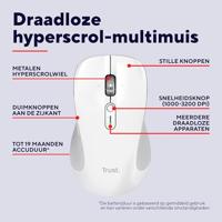 Muis Trust 25674 Wit 3200 DPI - thumbnail