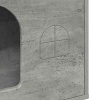 Kattenhuis Beton 51 x 30 x 52 cm Bewerkt hout - thumbnail