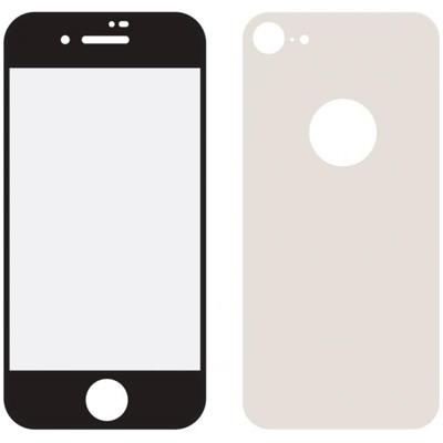 Mobilize Edge-To-Edge Glass Screen Protector Apple iPhone 8 Front and Back Pack Silver Full Glue