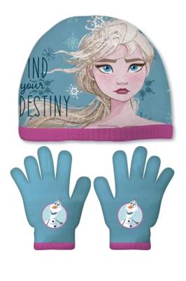Muts en Wanten Frozen Memories Blauw Muts en Wanten Frozen Memories Blauw