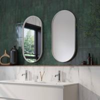 Ben Vita ovale spiegel 40x80 cm Mat Wit - thumbnail