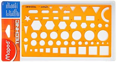 Maped sjabloon diverse figuren, op blister