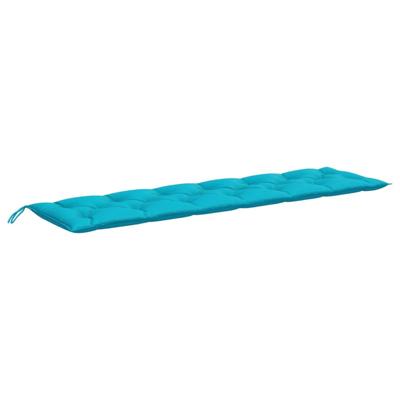 Tuinbankkussen 200x50x7 cm stof turquoise