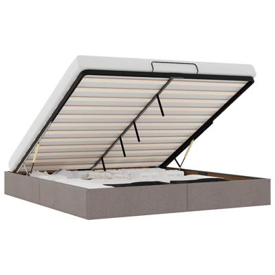 Bedframe zonder matras 180x200 cm stof taupe