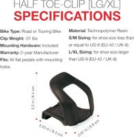 Zefal Toeclips zef 45 s/m pvc zw - thumbnail