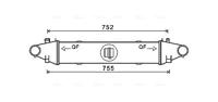 Intercooler, inlaatluchtkoeler MSA4556 - thumbnail