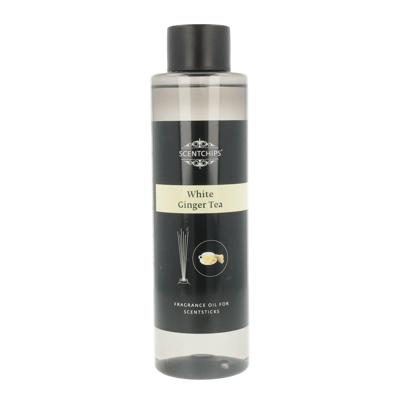 Navulling Geurstokjes 400ml - Witte Gemberthee - Scentchips