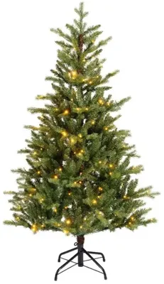 Everlands Allison fir verlichte kunstkerstboom groen 180cm, 320 lampjes
