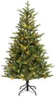 Everlands Allison fir verlichte kunstkerstboom groen 180cm, 320 lampjes - thumbnail