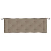 VidaXL Tuinbankkussen 150x50x7 cm oxford stof taupe - thumbnail