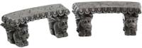 Kerstfiguur Gargoyle stone benches set of 2 LEMAX - Lemax - thumbnail