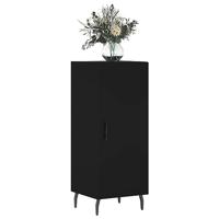 Dressoir 34,5x34x90 cm bewerkt hout zwart - thumbnail