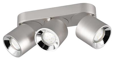 Trio PlafondlampGuayana 3-lichts nikkel - 651000307