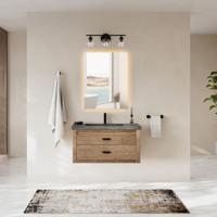 Badkamerspiegel met LED Verlichting en Verwarming 60x80cm - Afimera Prisma - Randloos - Wandspiegel Rechthoek - Touch Bediening - Dimbaar - Aanpasbare Lichtkleur - thumbnail