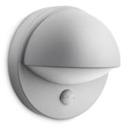 Philips Lighting June 162468716 Buitenlamp met bewegingsmelder (wand) Spaarlamp E27 12 W Grijs - thumbnail