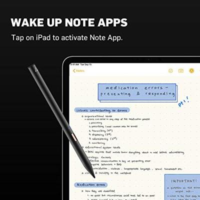 adonit Stylus Note 2, zwart, stofdicht, waterdicht, iPad 6/7/8, Air en Pro 3/4 (AND2)