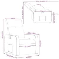 Fauteuil verstelbaar stof donkergroen - thumbnail