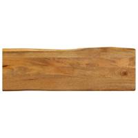 Tafelblad met natuurlijke rand 120x40x2,5 cm massief mangohout - thumbnail