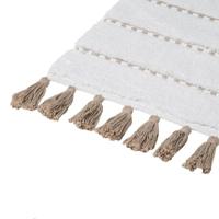 Badkleed 5five Simply Smart Pom pom Bruin Katoen 50 x 75 cm - thumbnail