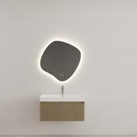 Badkamermeubel Gliss Design Timotheus 90 cm Ash Grey (Keuze Wastafel) - thumbnail