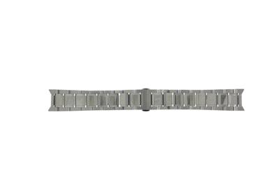 Horlogeband Burberry BU9035 / Antima 31327 - Complete SS Watch Band - Shiny / Matt Staal 20mm