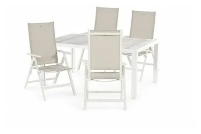 Hartman diningset tanger 168 aruba verstelbaar royal white