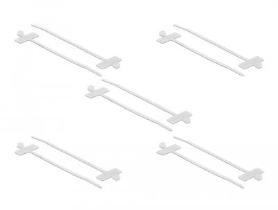 Delock 18954 Kabelbinder Wit Met schiftveld 10 stuk(s)